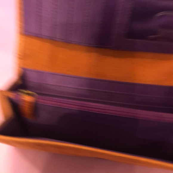 Orange Designer Clutch Wallet - Picture 4 of 8